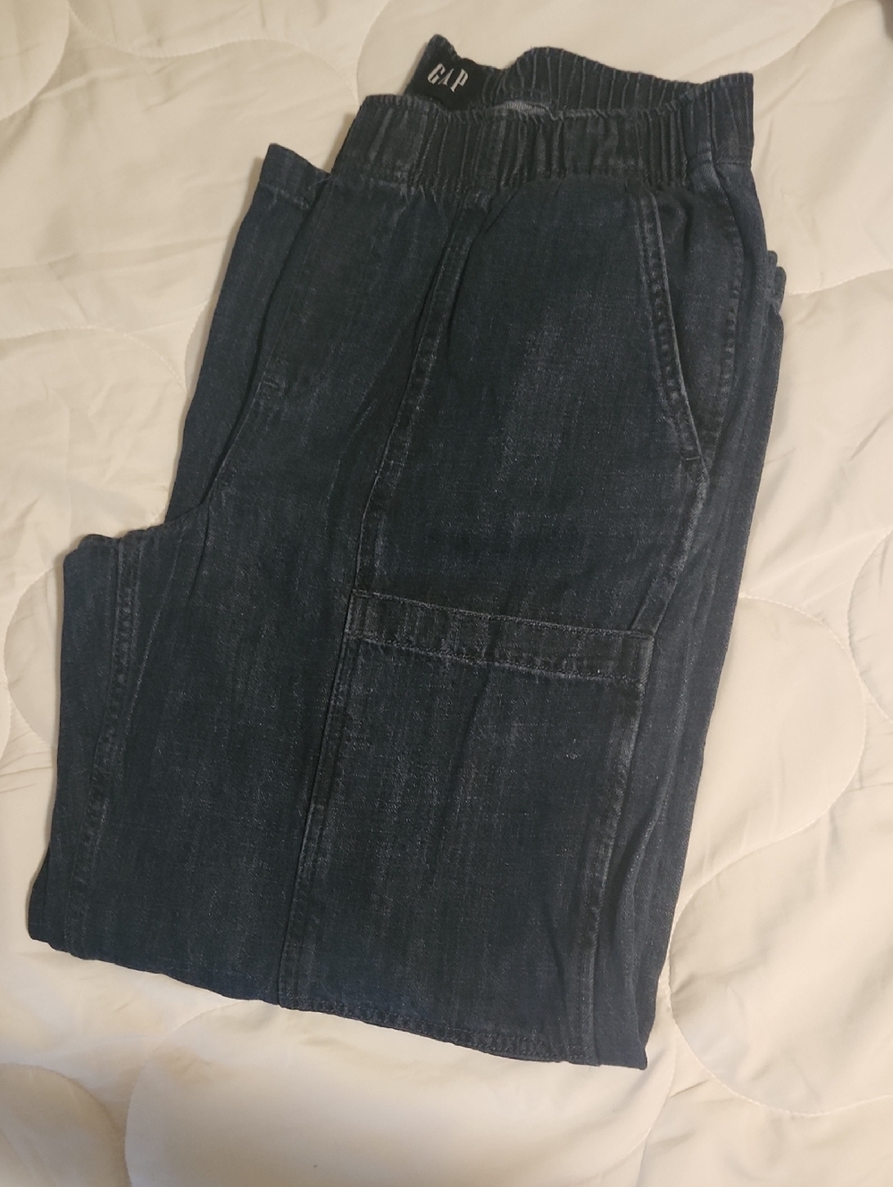 GAP Indigo Elastic Waist Denim Pants